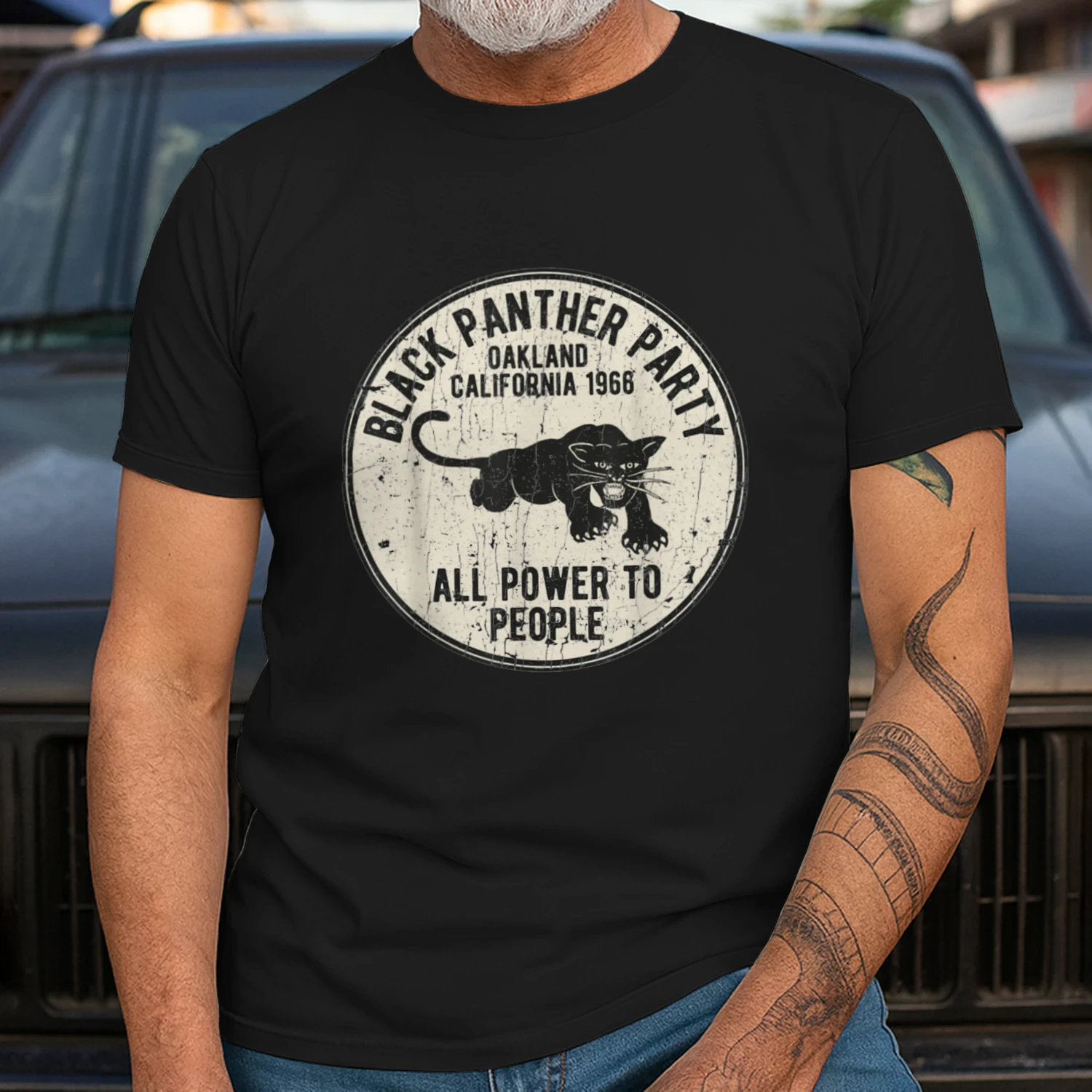 Oakland California 1966 Black Panther Party Distressed