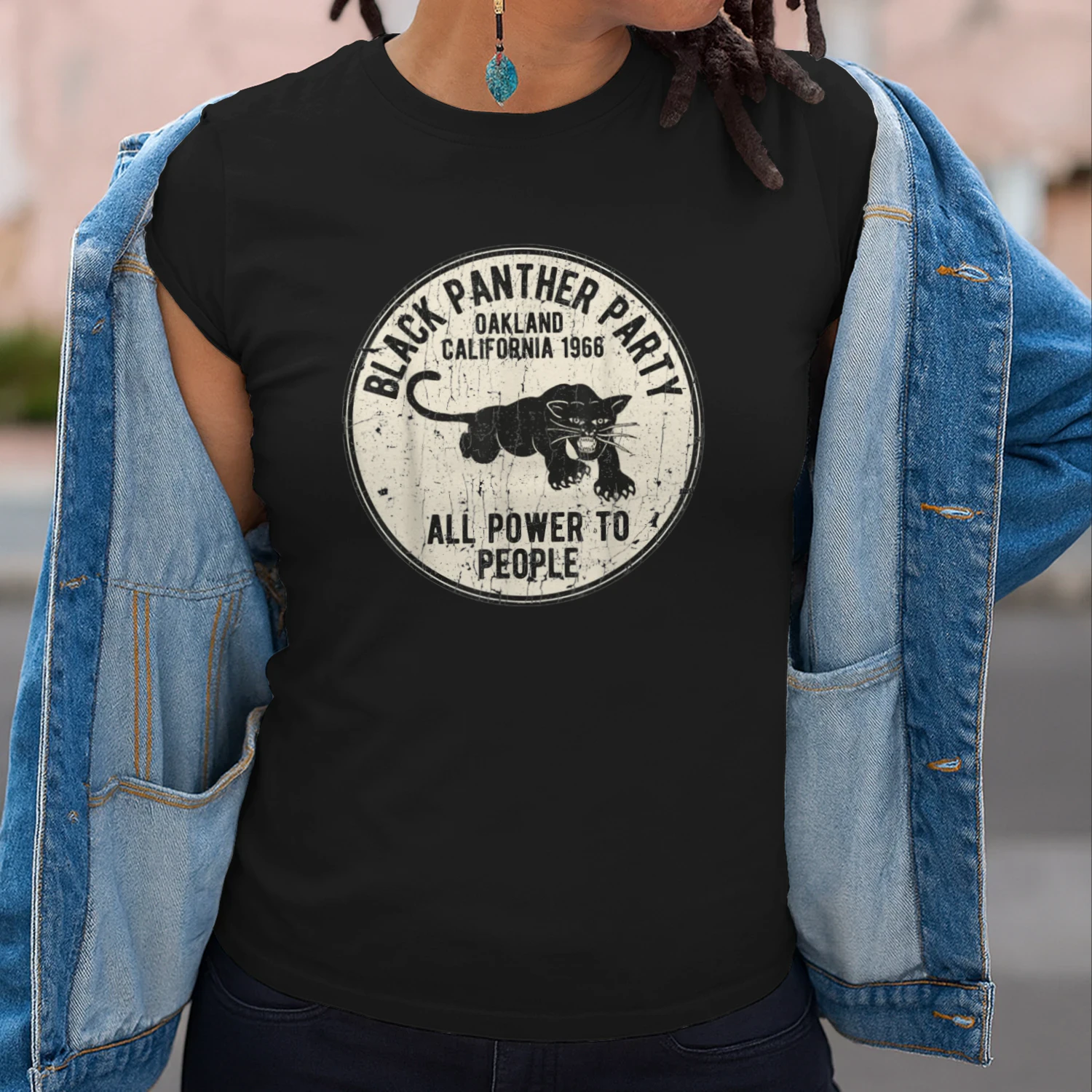 Oakland California 1966 Black Panther Party Distressed
