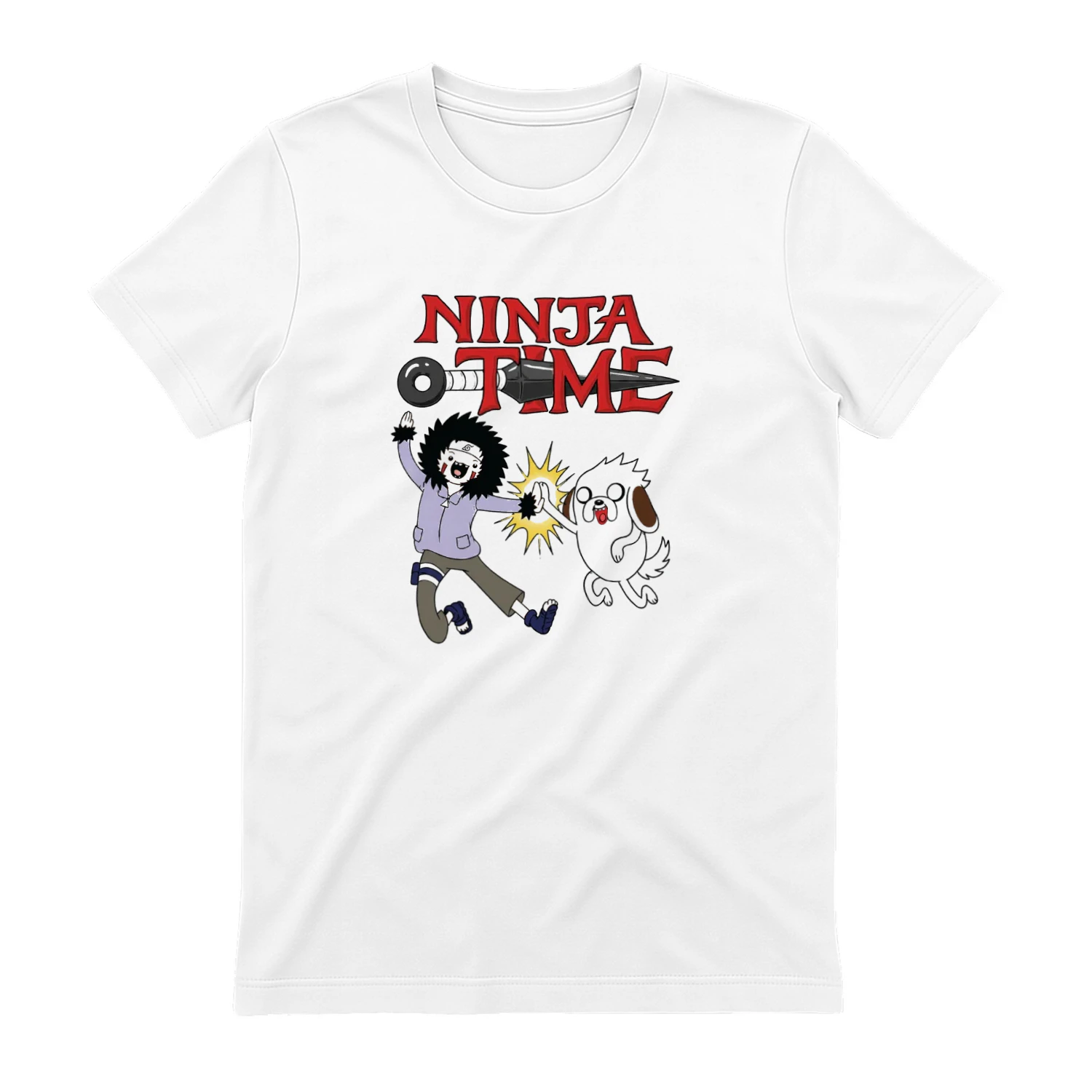 Ninja Time Kiba And Akamaru Parody T-shirt