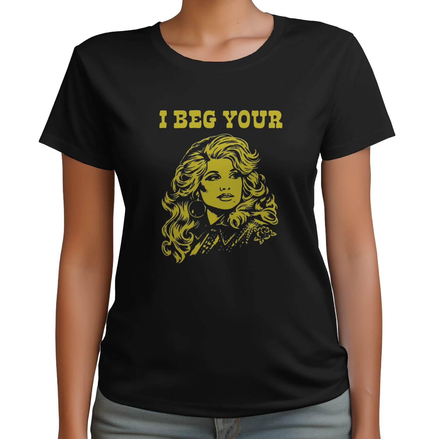 I Beg Your Parton T-shirt  Dolly Parton Country Music Design