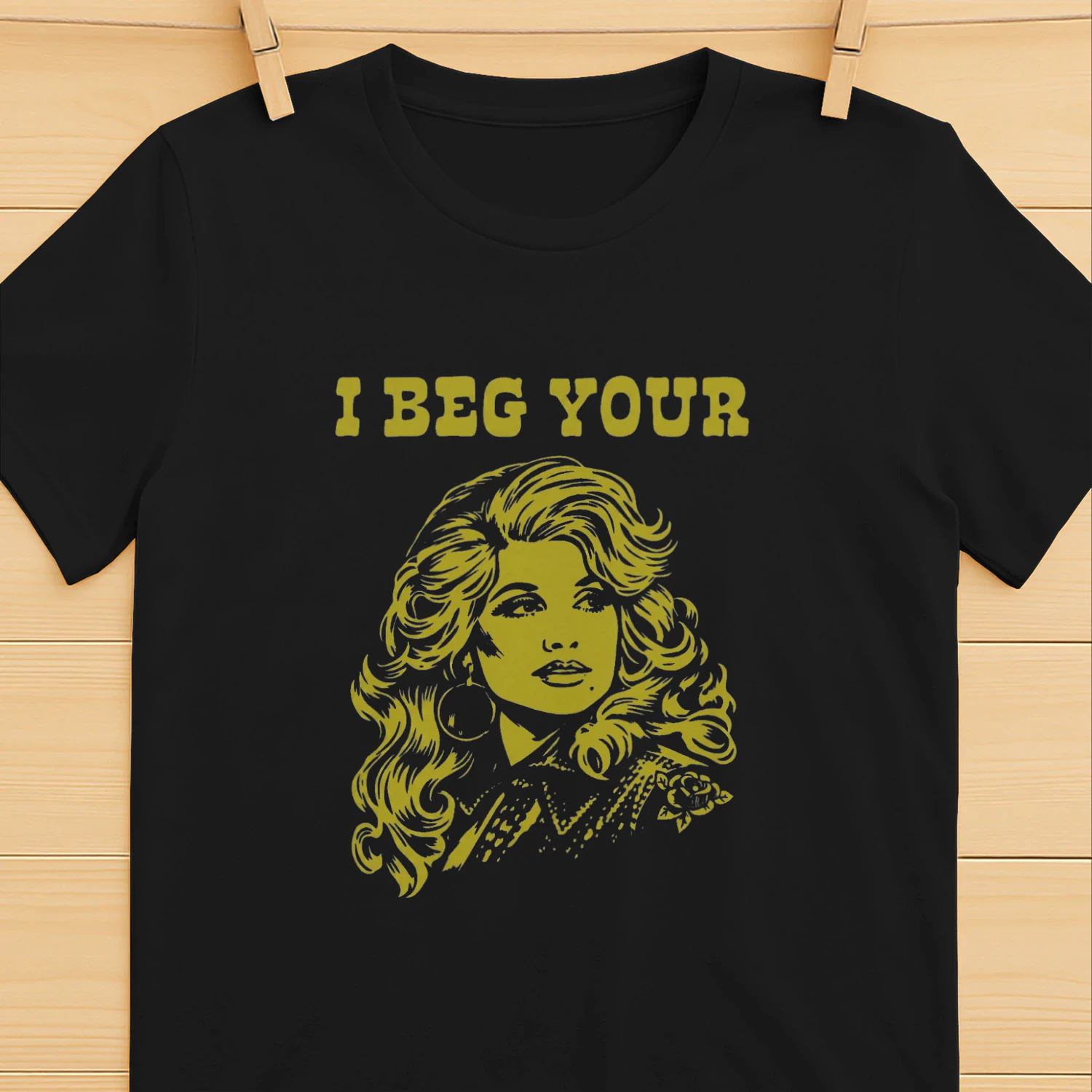 I Beg Your Parton T-shirt  Dolly Parton Country Music Design