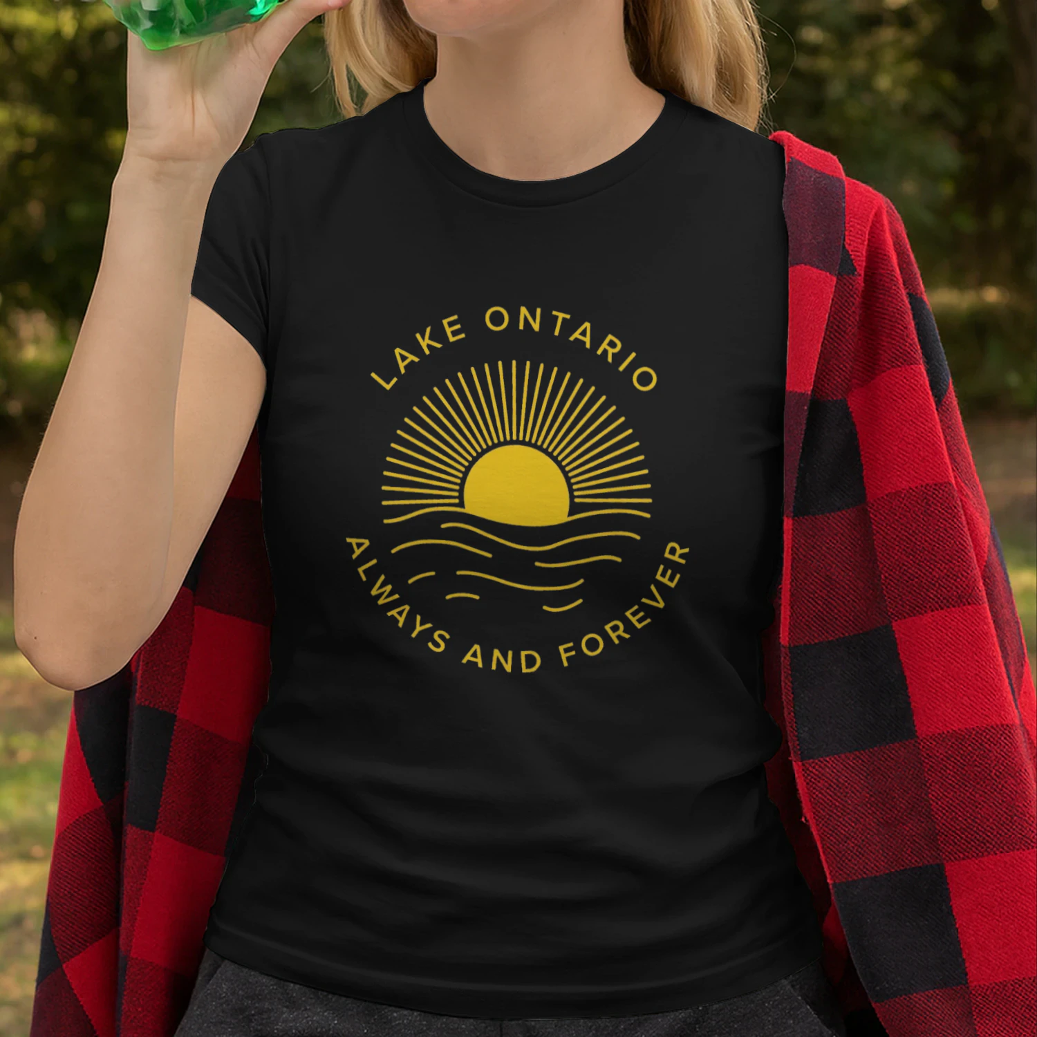 Lake Ontario Always And Forever Classic T-shirt-Great Lakes Pride Design