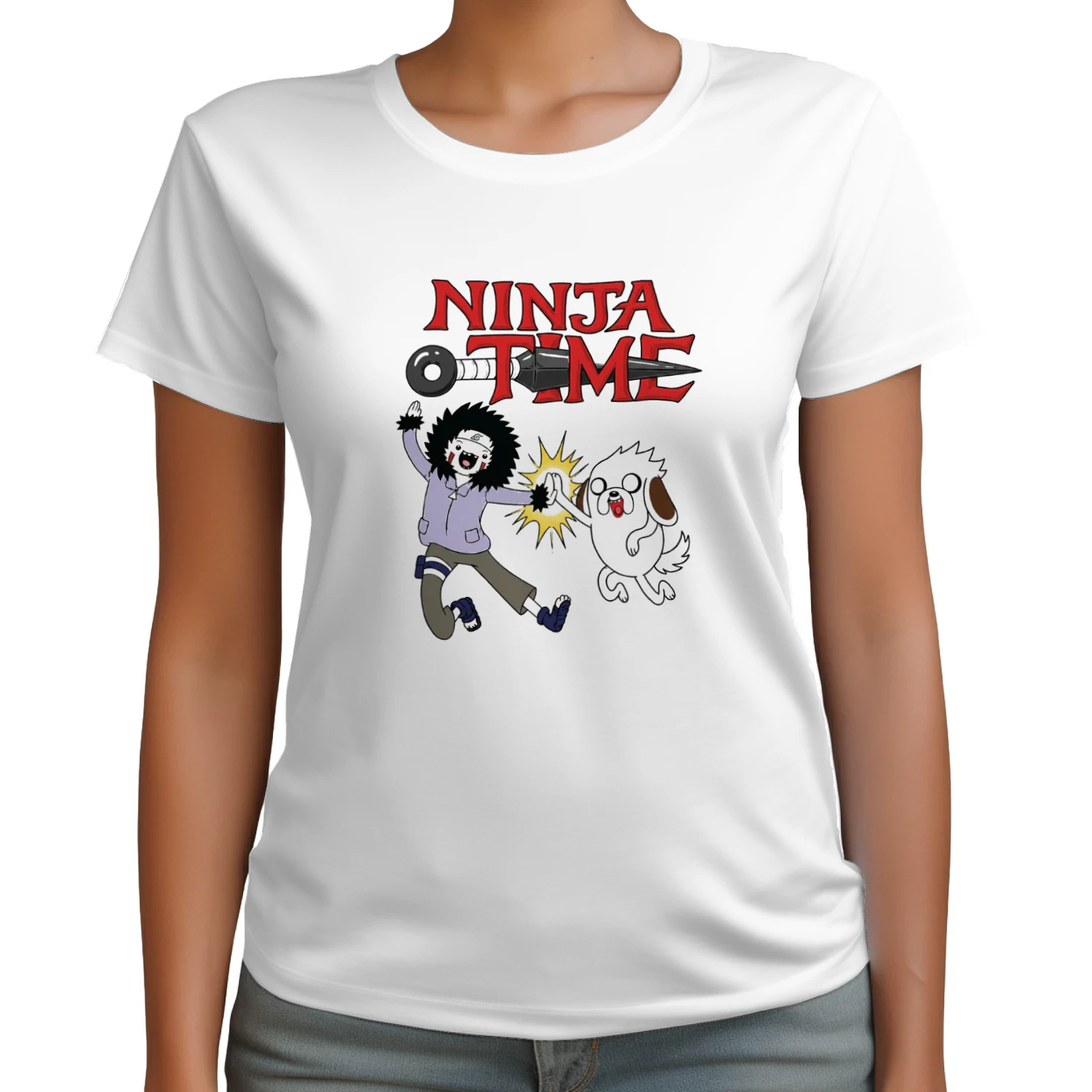 Ninja Time Kiba And Akamaru Parody T-shirt
