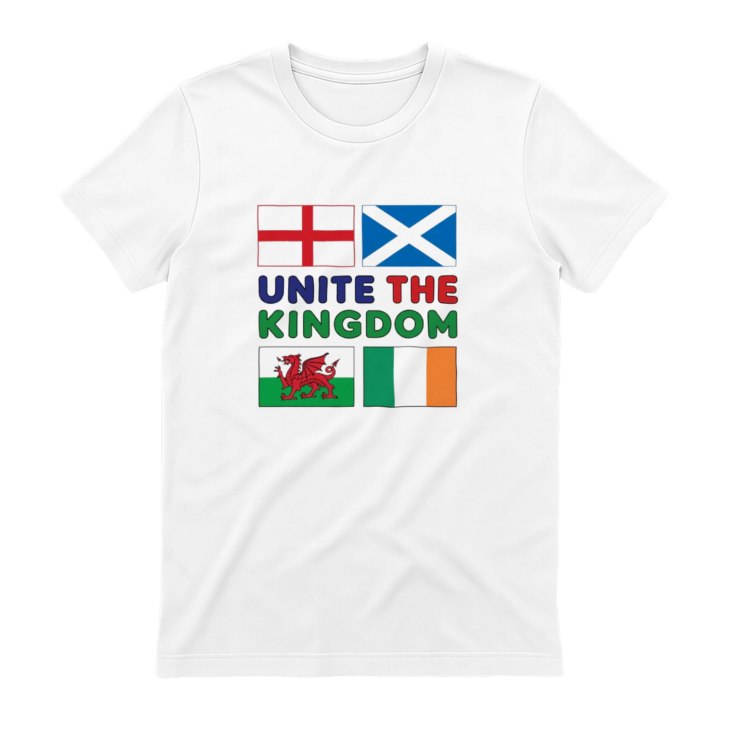 Unite the Kingdom Flags British Isles England Scotland Wales Ireland T-shirt  British Pride Design