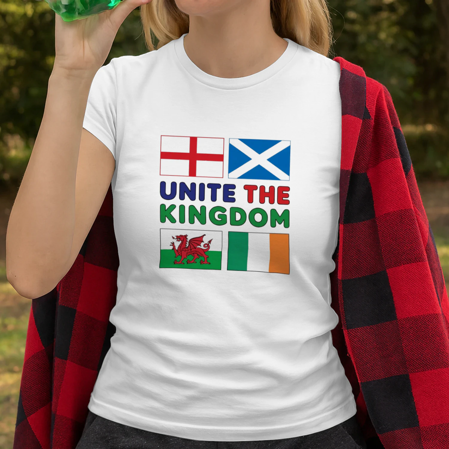 Unite the Kingdom Flags British Isles England Scotland Wales Ireland T-shirt  British Pride Design