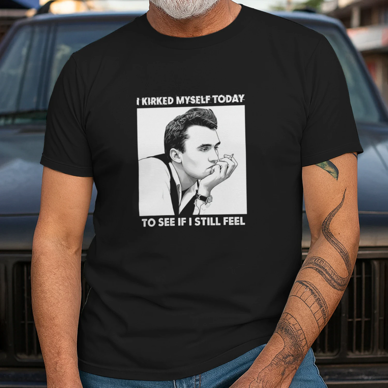 I Kirked Myself Today To See If I Still Feel T-shirt  Kirk Satire Meme Design