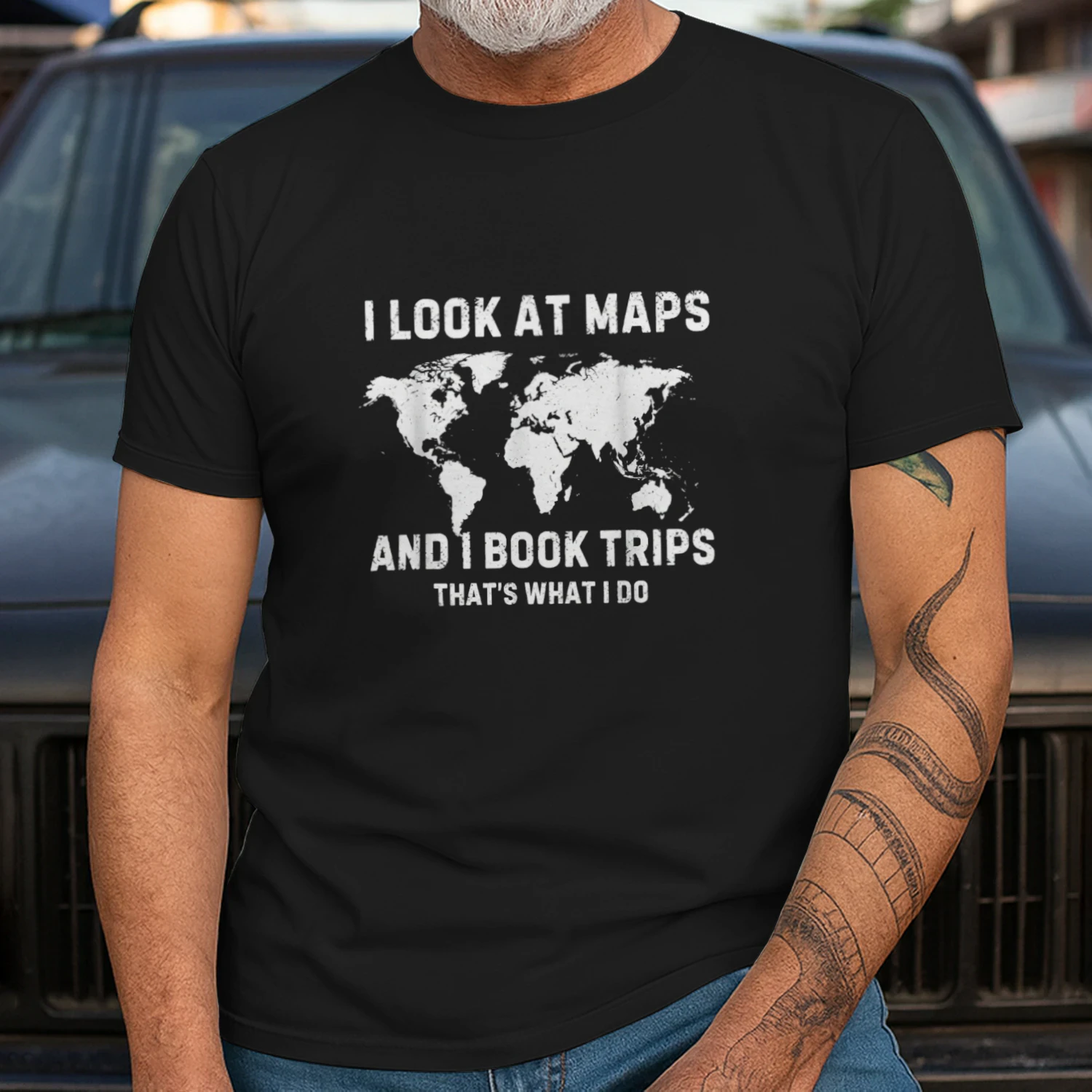 I Look At Maps And I Book Trips Thats What I Do Travel T-shirt  Travel Lover Design