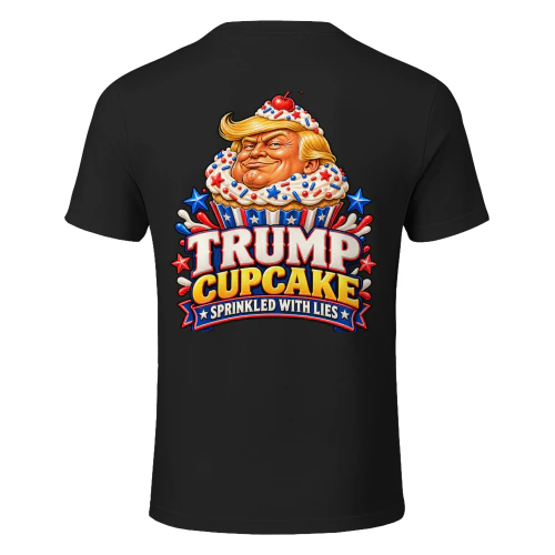 TRUMP CUPCAKE SPRINKLED WITH LIES