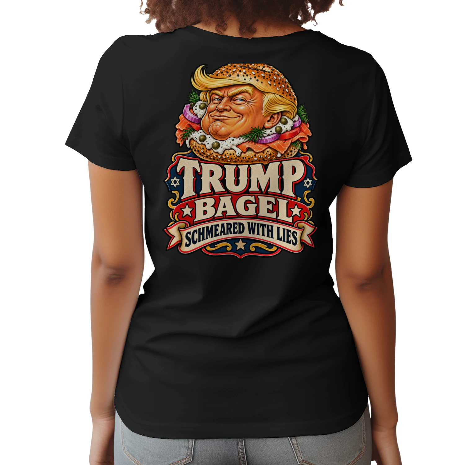 TRUMP BAGEL SCHMEARED WITH LIES