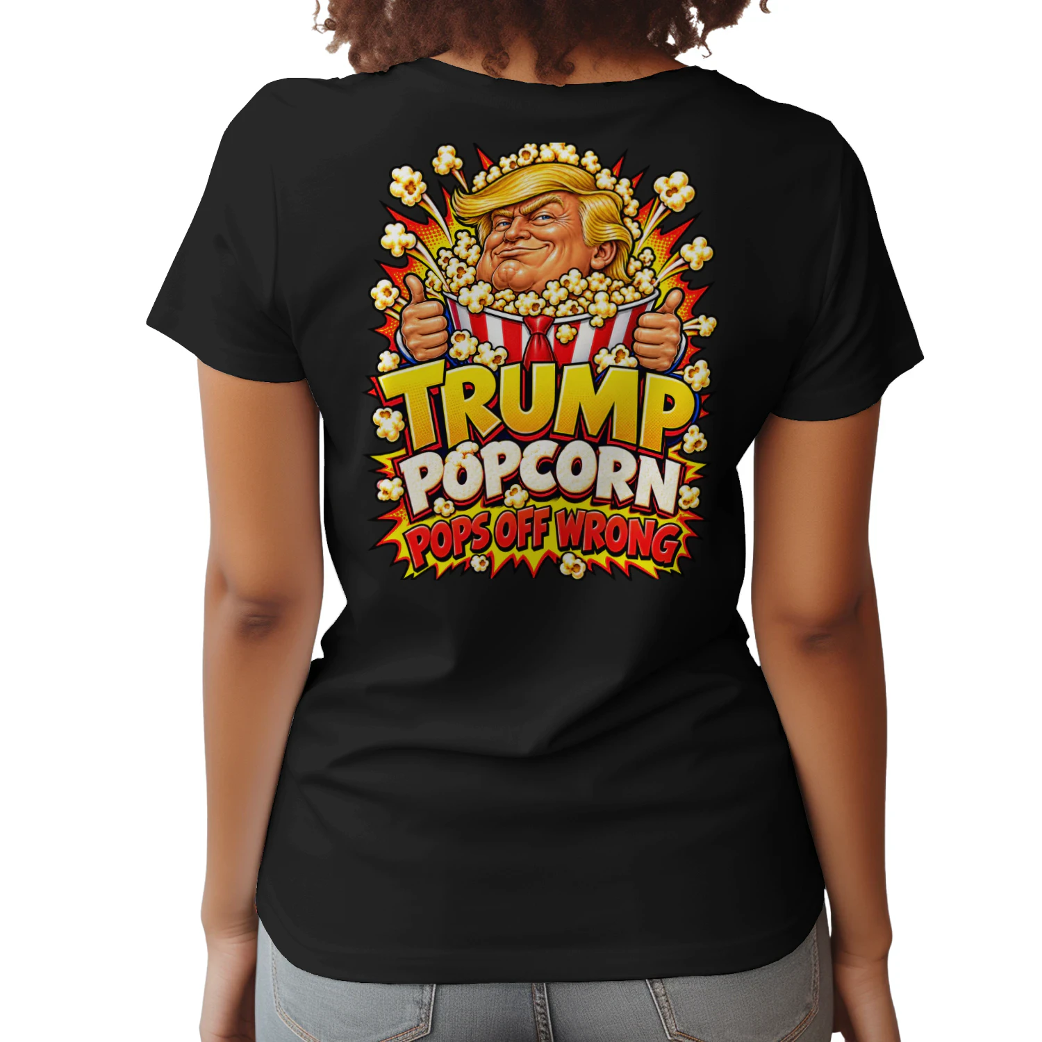 TRUMP POPCORN POPS OFF WRONG