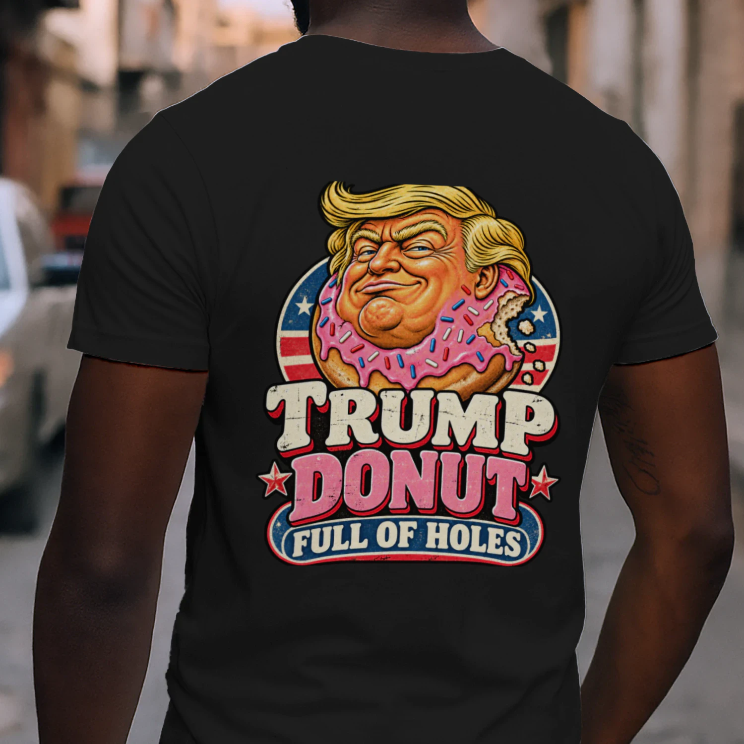 TRUMP DONUT FULL OF HOLES