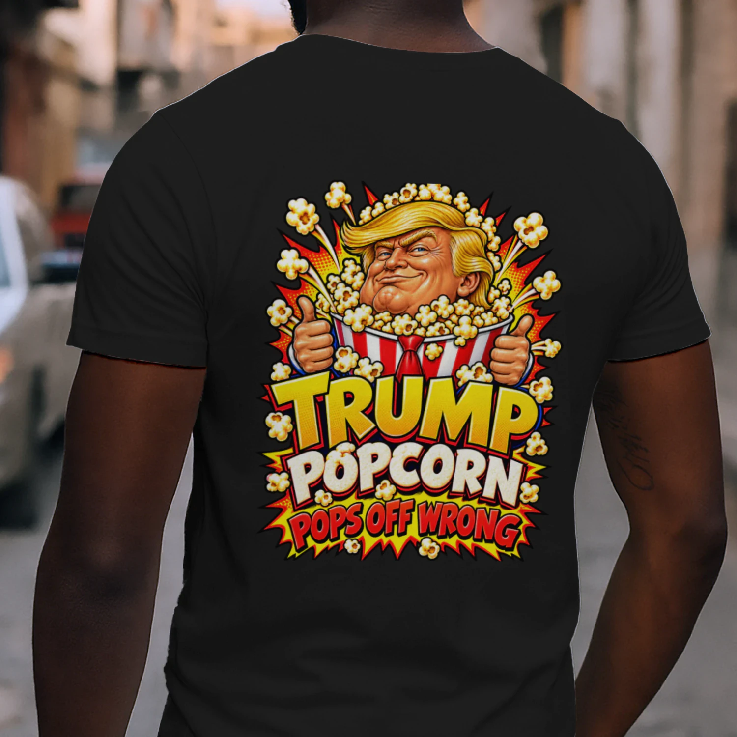 TRUMP POPCORN POPS OFF WRONG