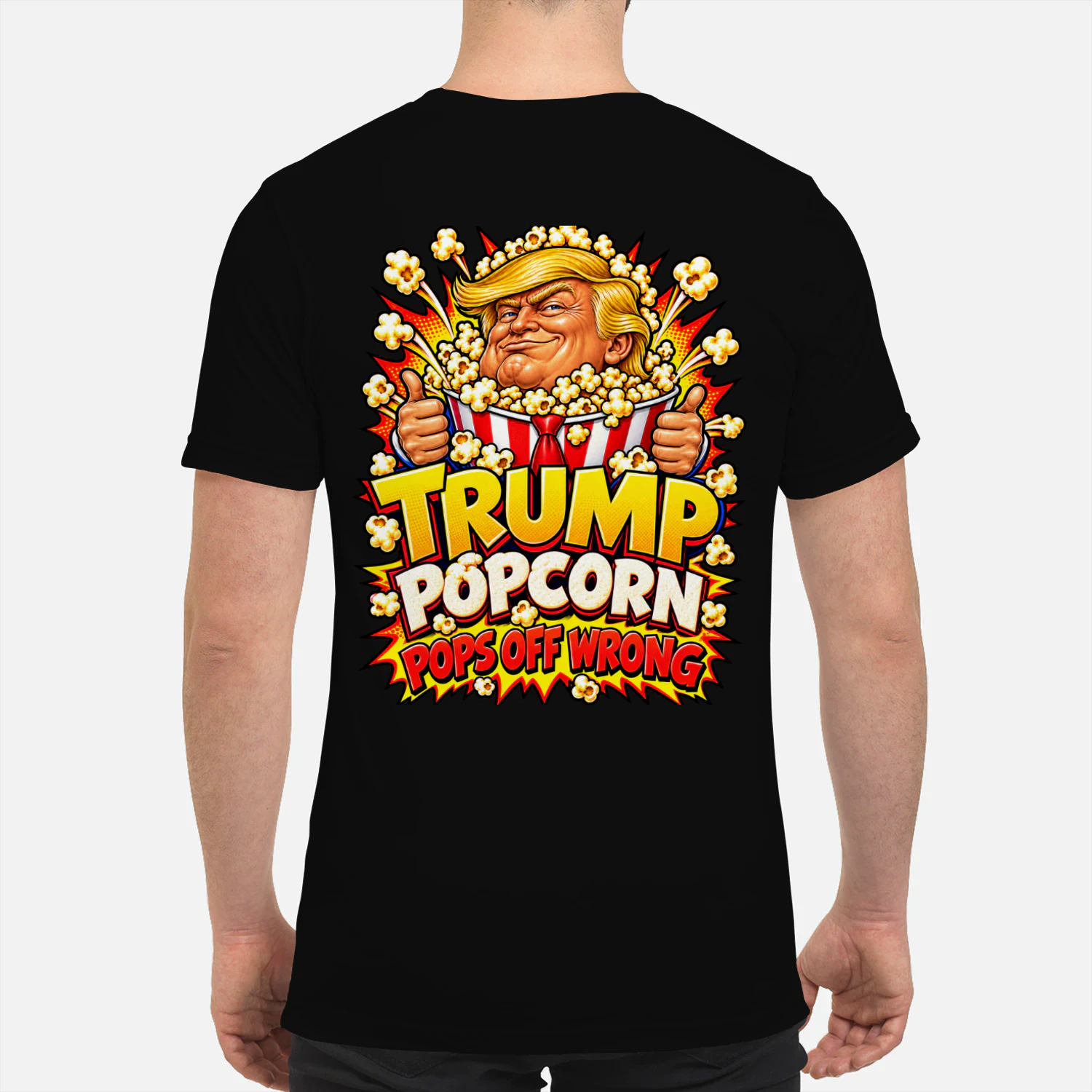 TRUMP POPCORN POPS OFF WRONG