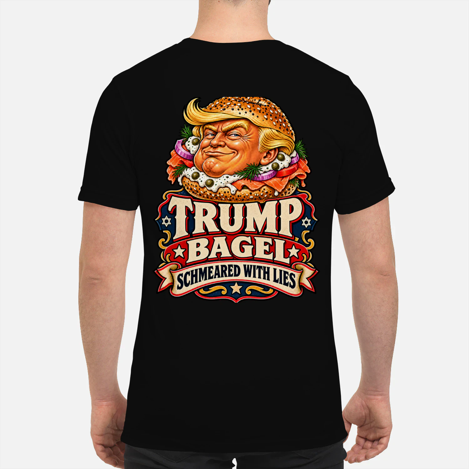 TRUMP BAGEL SCHMEARED WITH LIES