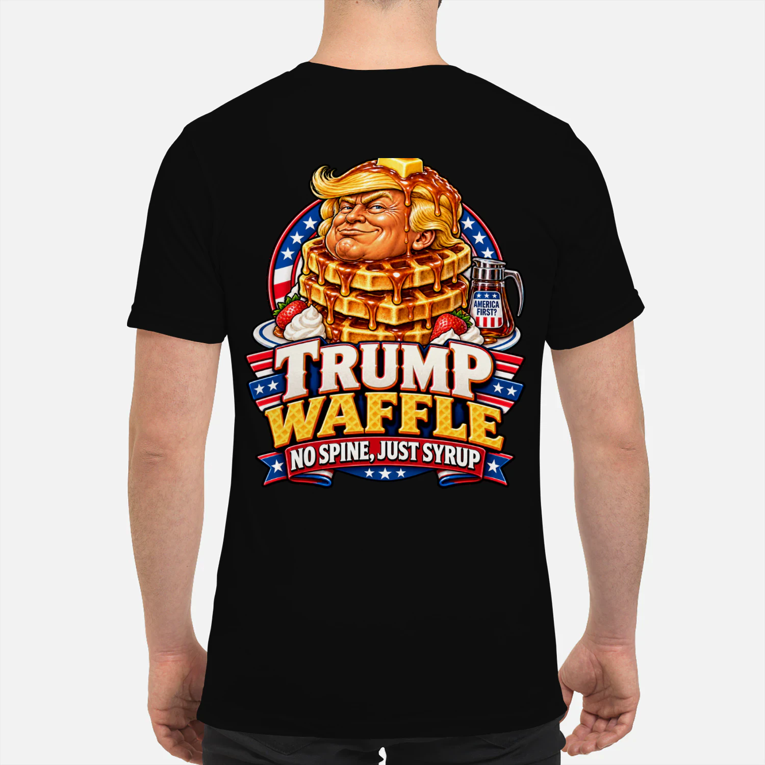TRUMP WAFFLE NO SPINE, JUST SYRUP