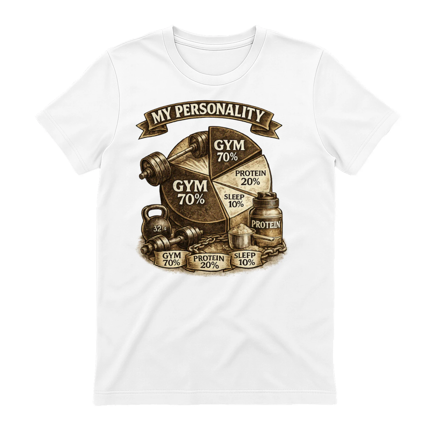 My Personality Gym Edition - Funny Gym Rat Fitness Workout Shirt