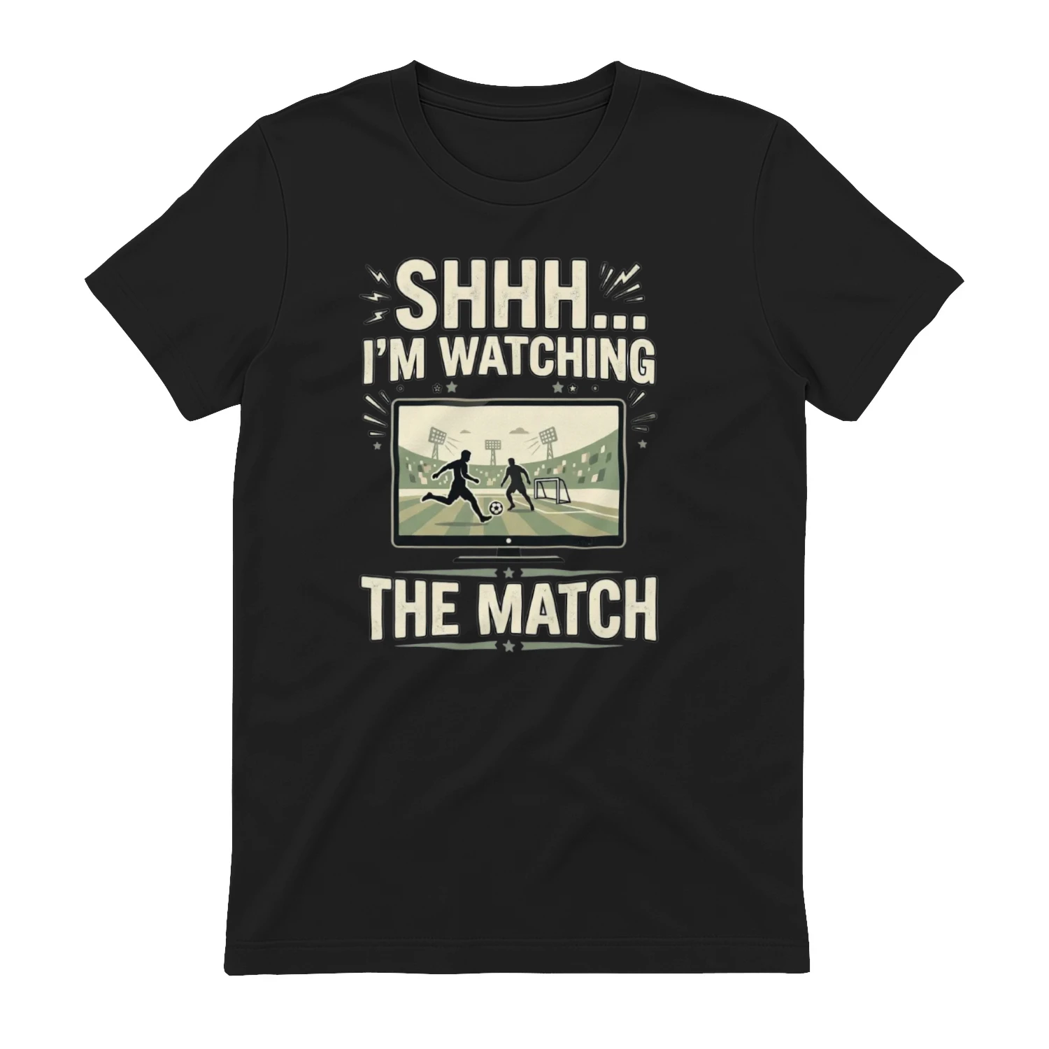 Shhh I’m Watching The Match Shirt – Funny Football Fan T-Shirt