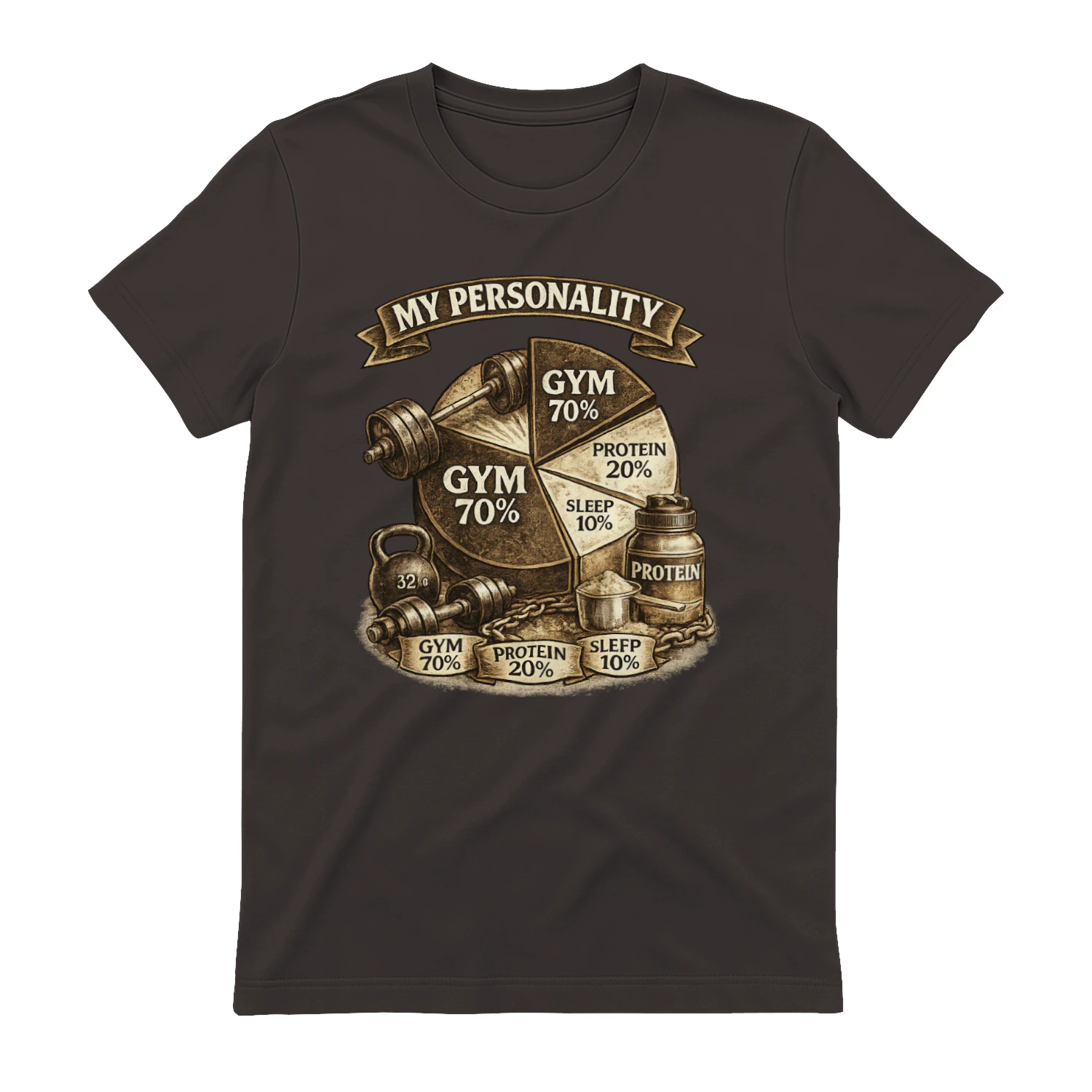 My Personality Gym Edition - Funny Gym Rat Fitness Workout Shirt