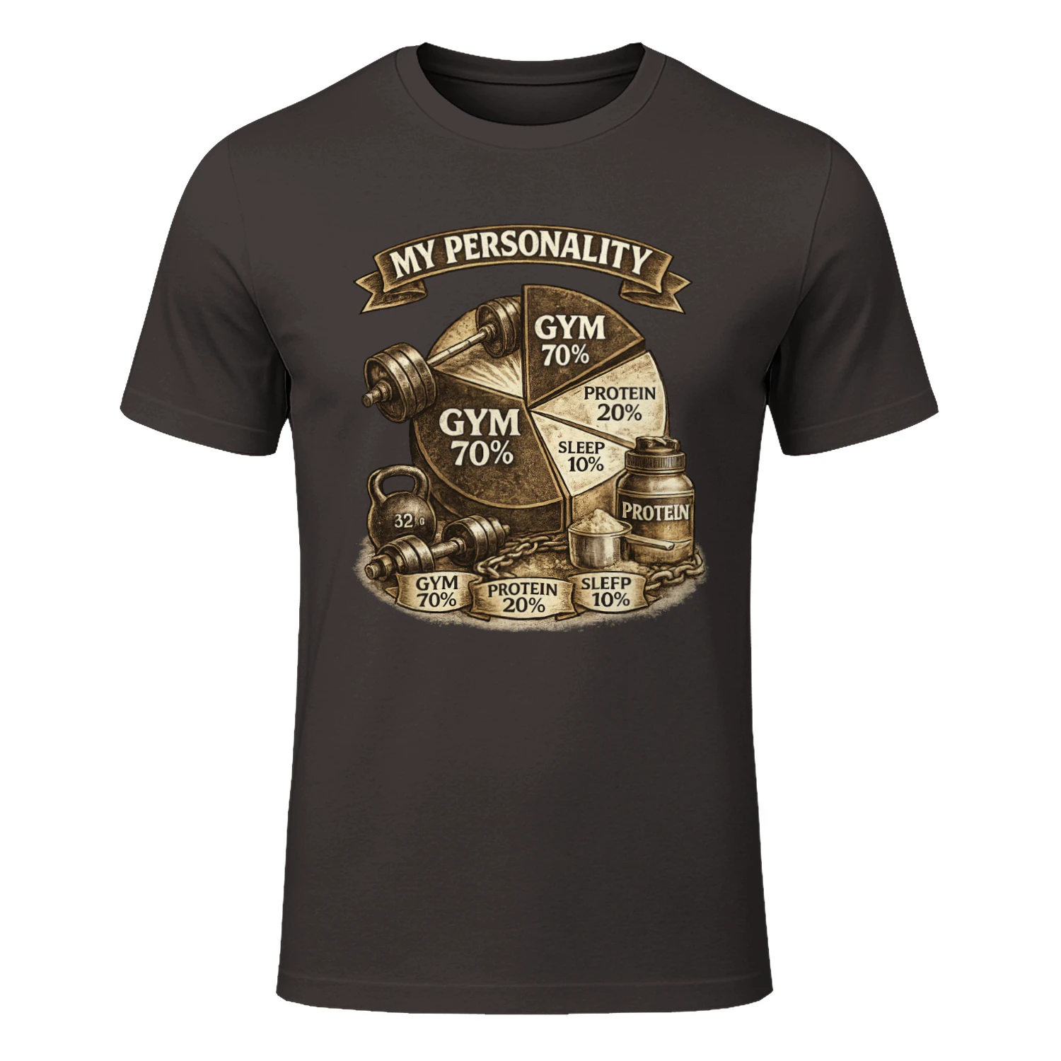 My Personality Gym Edition - Funny Gym Rat Fitness Workout Shirt