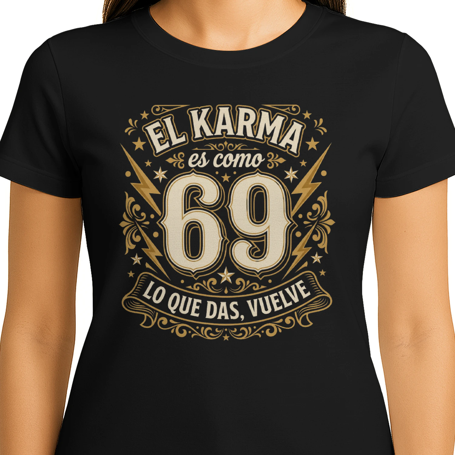El Karma es como 69 – Lo que das, vuelve | Camiseta Divertida