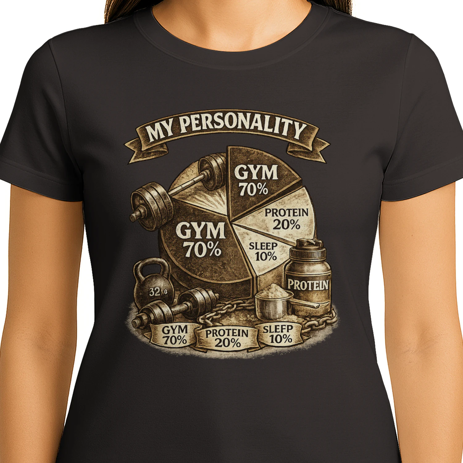 My Personality Gym Edition - Funny Gym Rat Fitness Workout Shirt