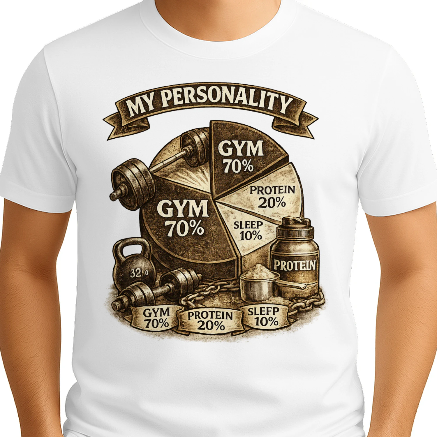 My Personality Gym Edition - Funny Gym Rat Fitness Workout Shirt