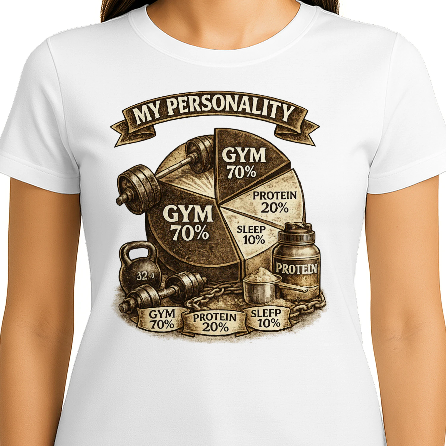 My Personality Gym Edition - Funny Gym Rat Fitness Workout Shirt