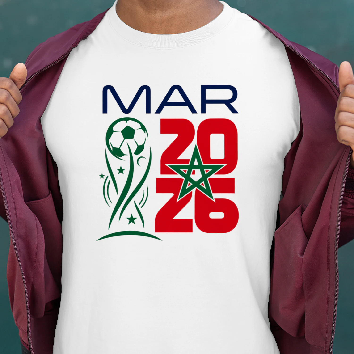 T-shirt Fans Morocco World Cup 2026
