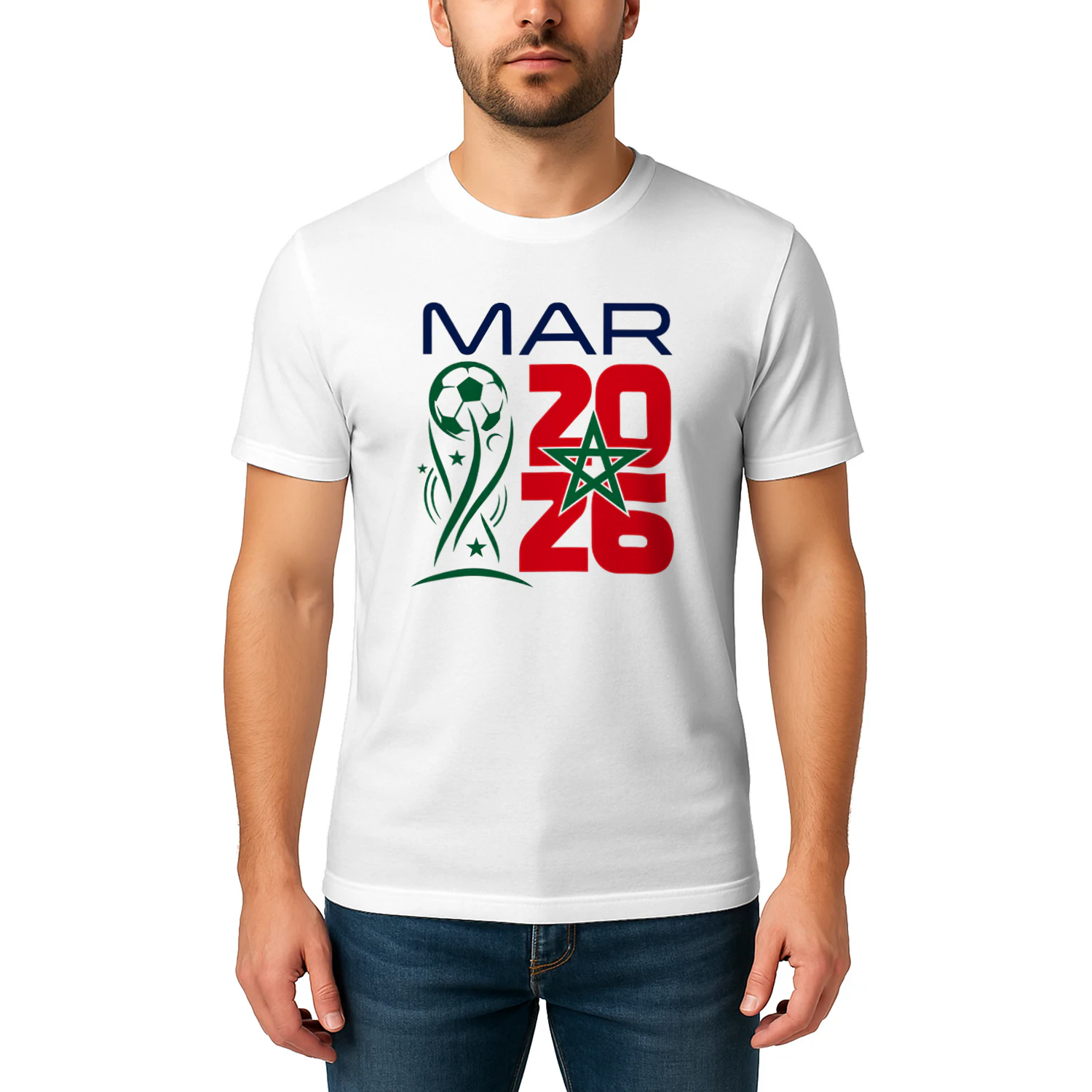 T-shirt Fans Morocco World Cup 2026
