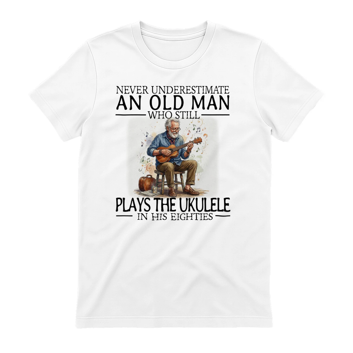 80 years who plays ukelele