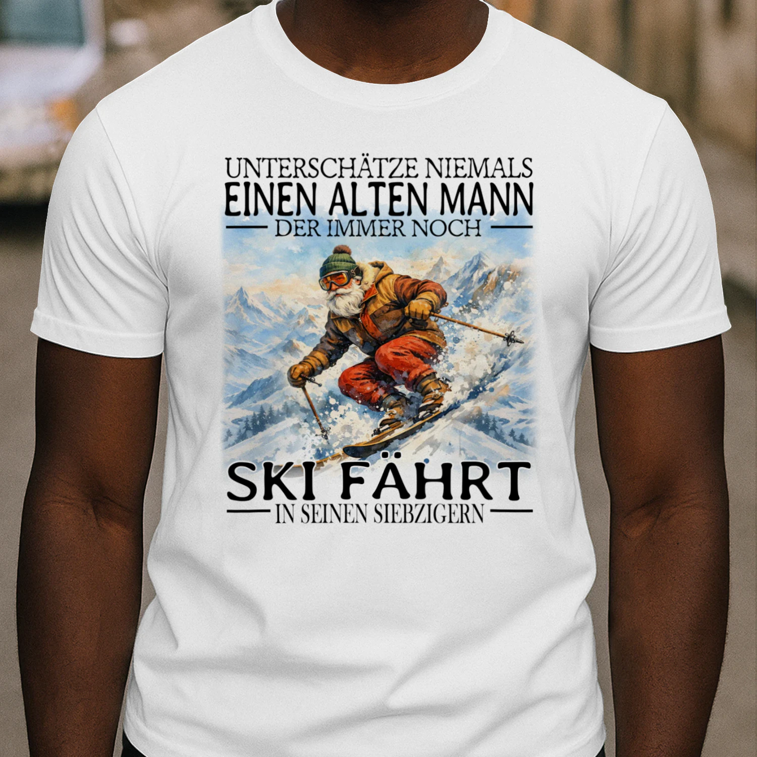 SKI IN SEINEN SIEBZIGERN