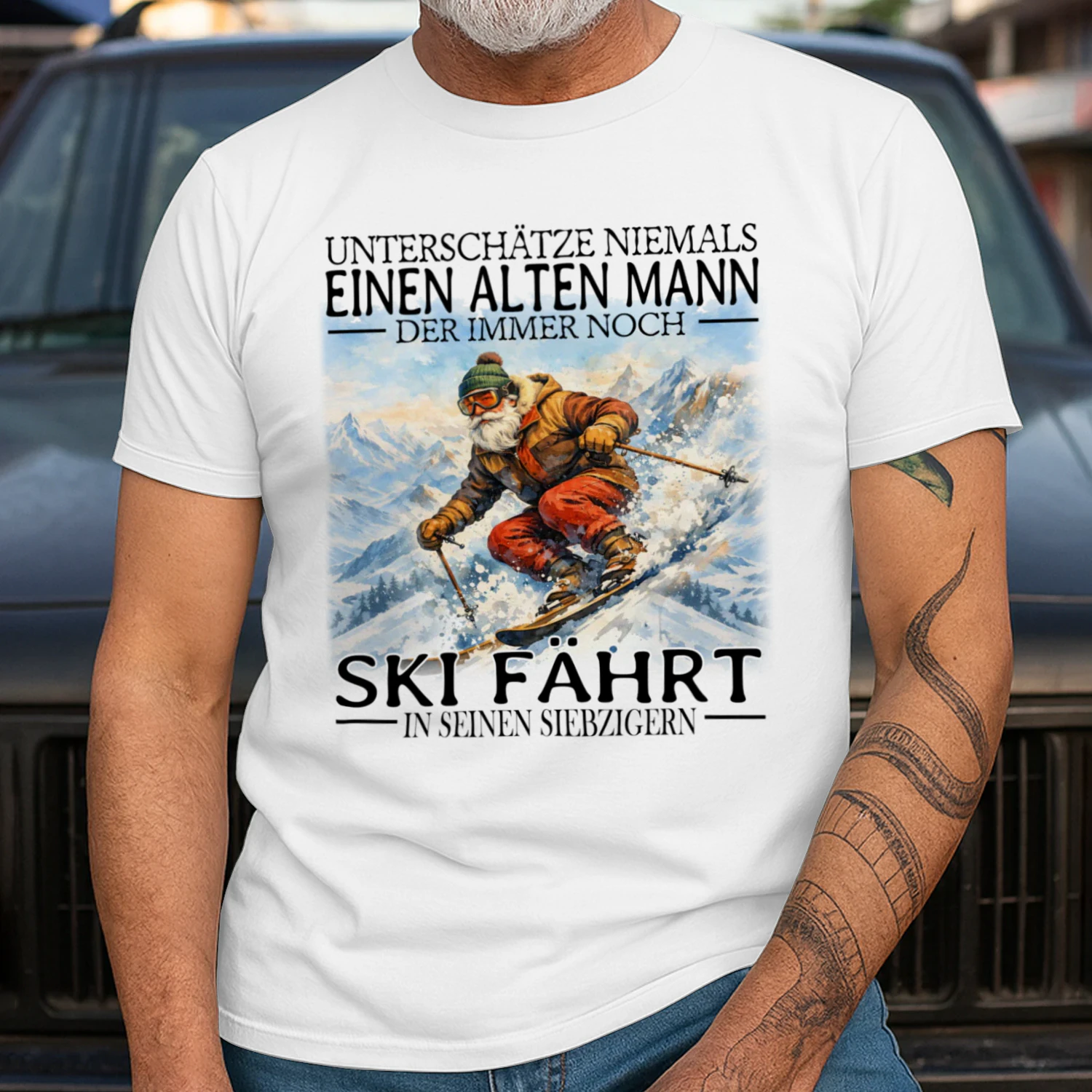 SKI IN SEINEN SIEBZIGERN