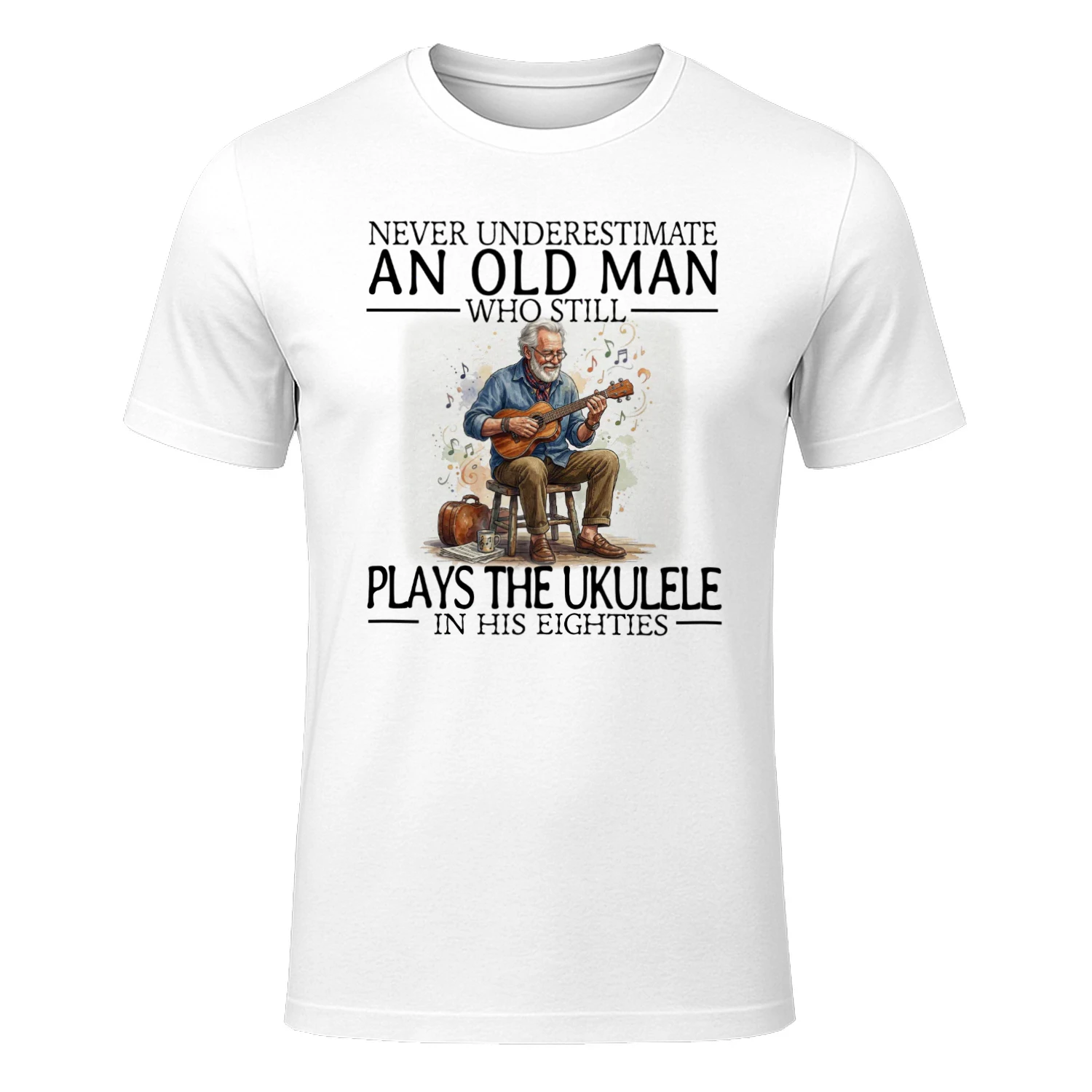 80 years who plays ukelele