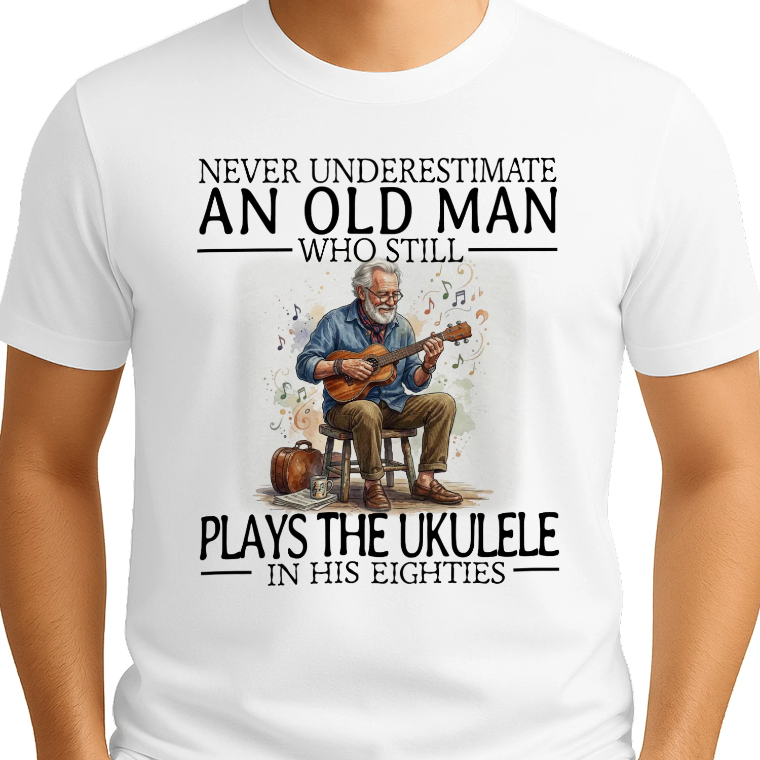 80 years who plays ukelele