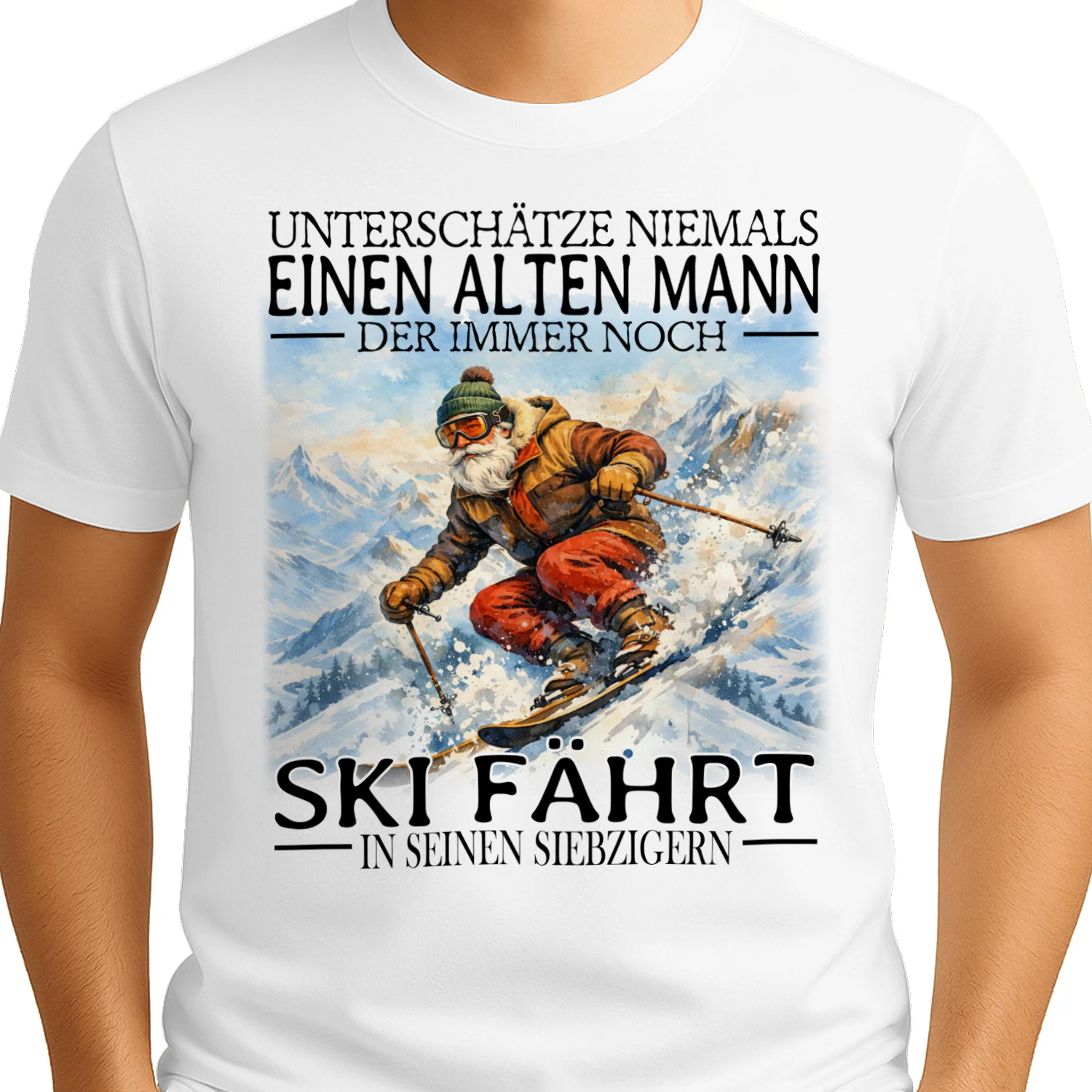 SKI IN SEINEN SIEBZIGERN