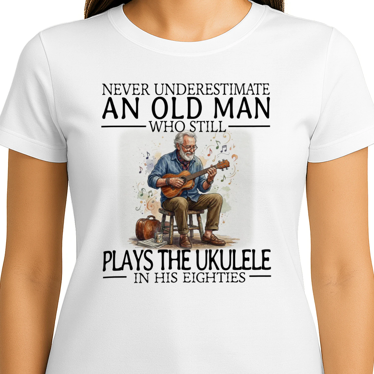 80 years who plays ukelele