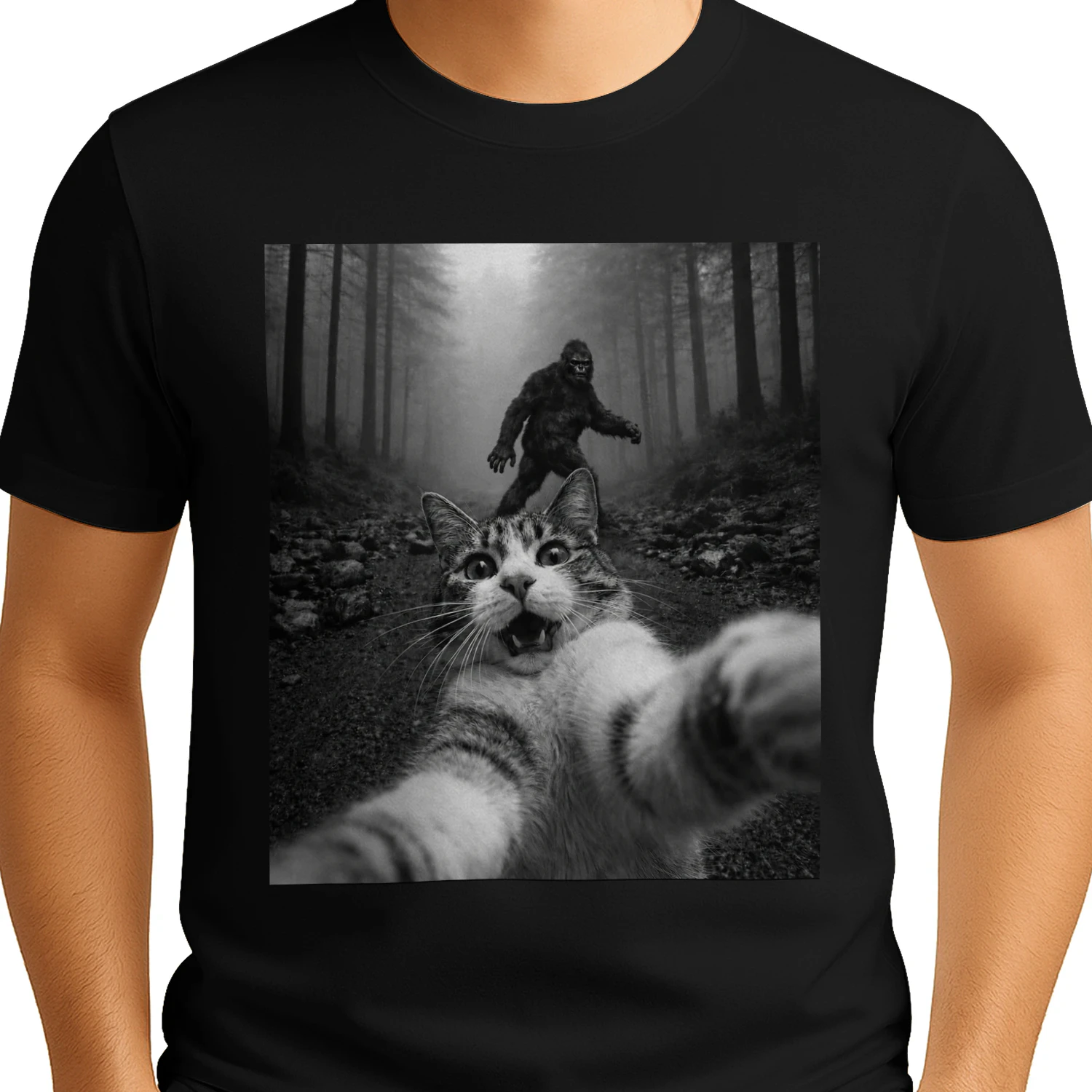 Bigfoot Chase Cat Selfie