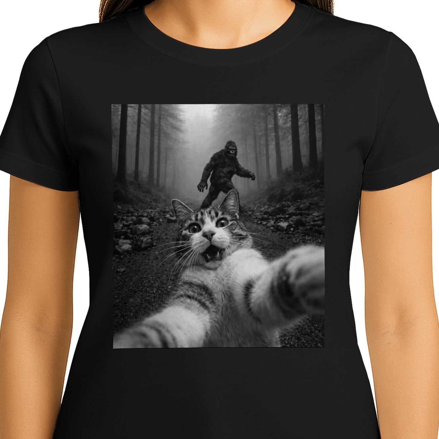 Bigfoot Chase Cat Selfie