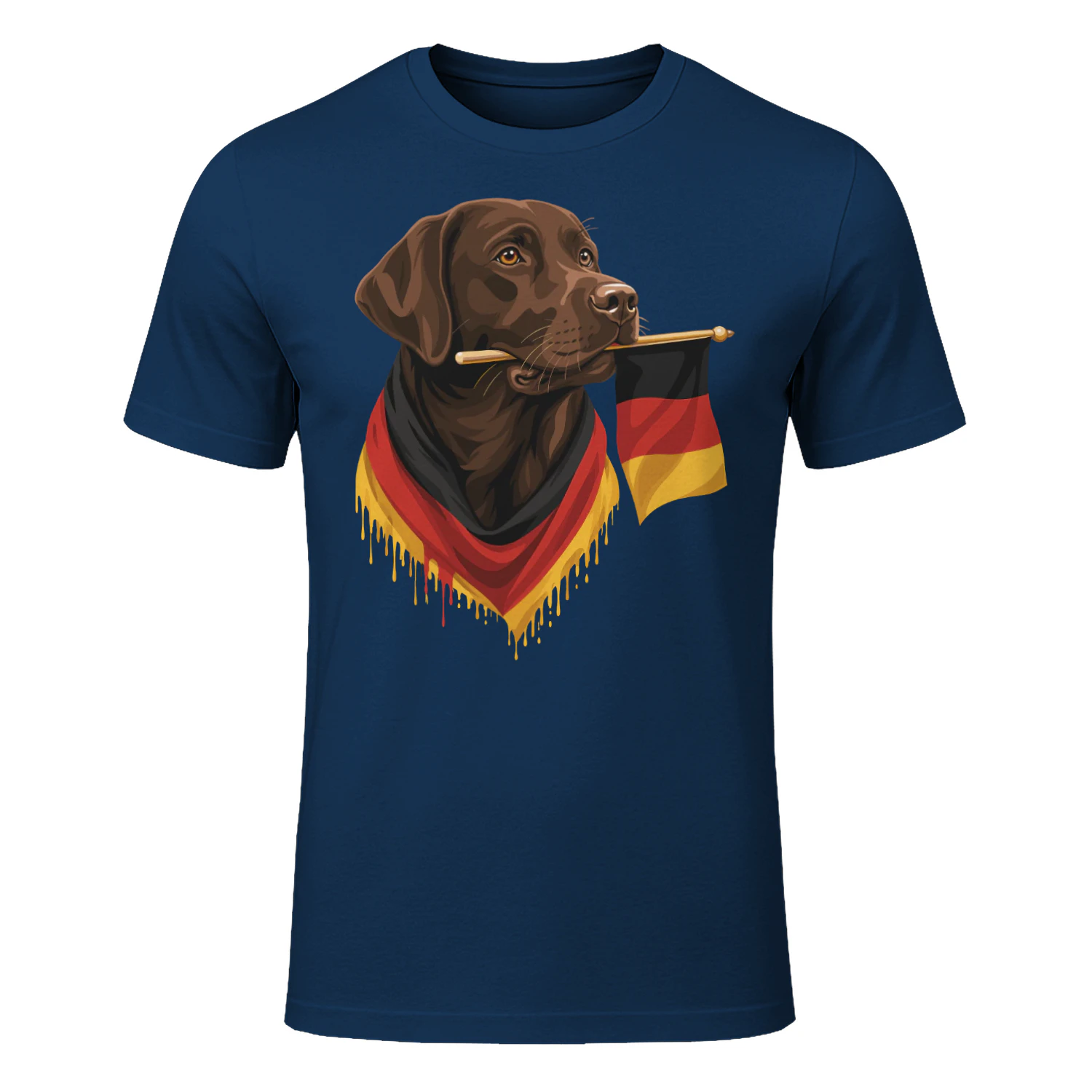 Schokoladenbrauner Labrador Deutschland T-Shirt