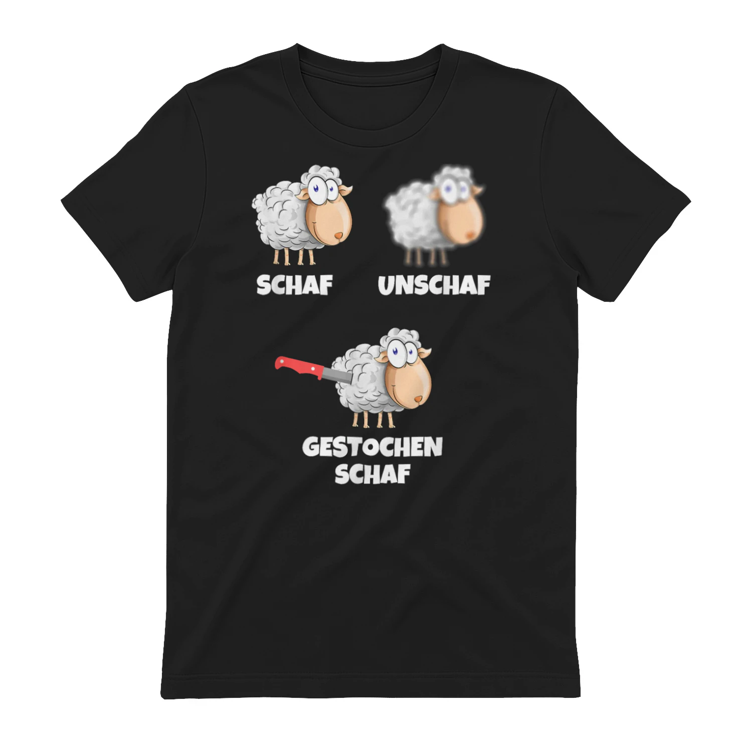 Schaf Herren, Halbarm, Unschaf Gestochen Schaf Lustiger Spruch Fotografen T-Shirt