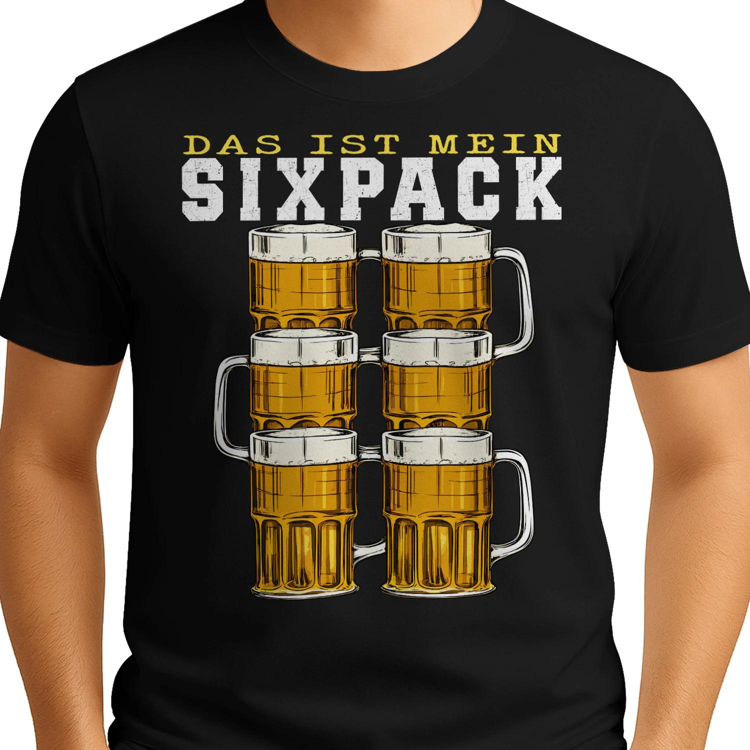 Das ist mein Sixpack – Lustiges Bier T-Shirt für Herren | Geschenk für Bierliebhaber