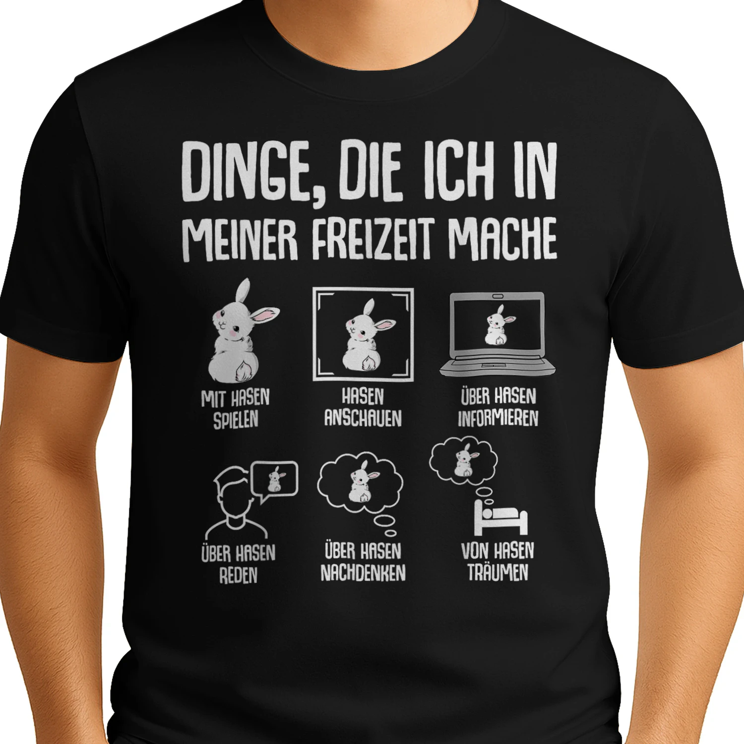 Hasen Kaninchen Hase Dinge die ich in meiner Freizeit Mache T-Shirt