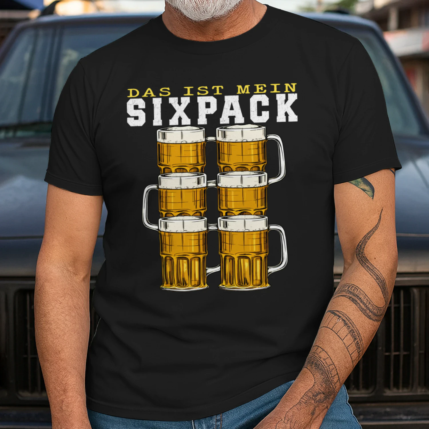 Das ist mein Sixpack – Lustiges Bier T-Shirt für Herren | Geschenk für Bierliebhaber