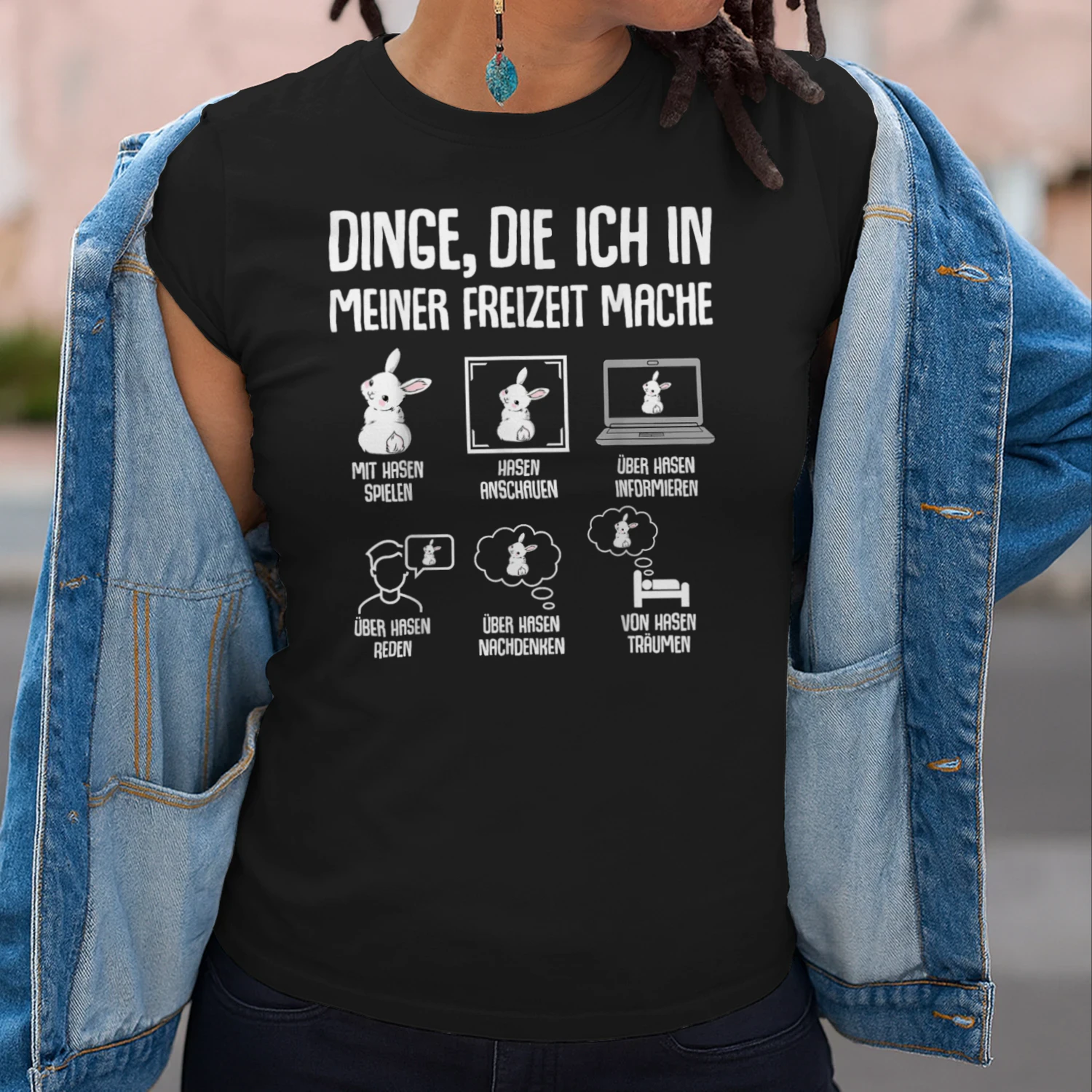 Hasen Kaninchen Hase Dinge die ich in meiner Freizeit Mache T-Shirt
