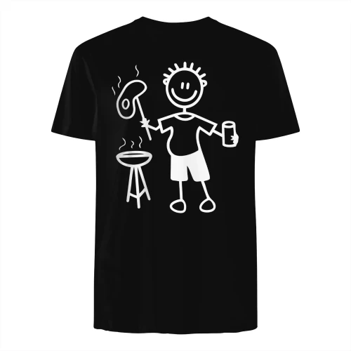 Grillmeister Mit Bier Lustiges BBQ Grillen T-Shirt Für Männer