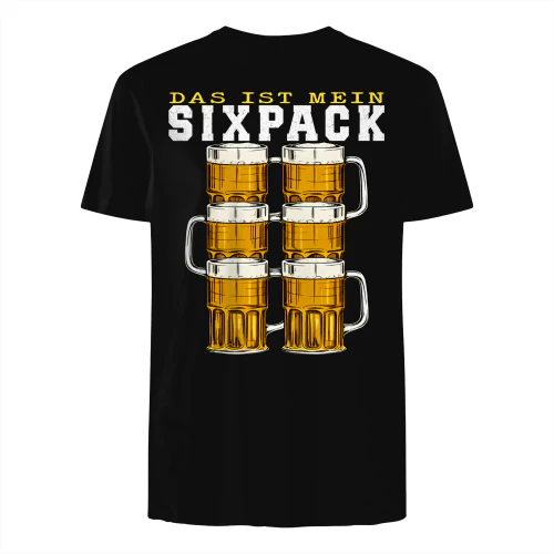 Das ist mein Sixpack – Lustiges Bier T-Shirt für Herren | Geschenk für Bierliebhaber
