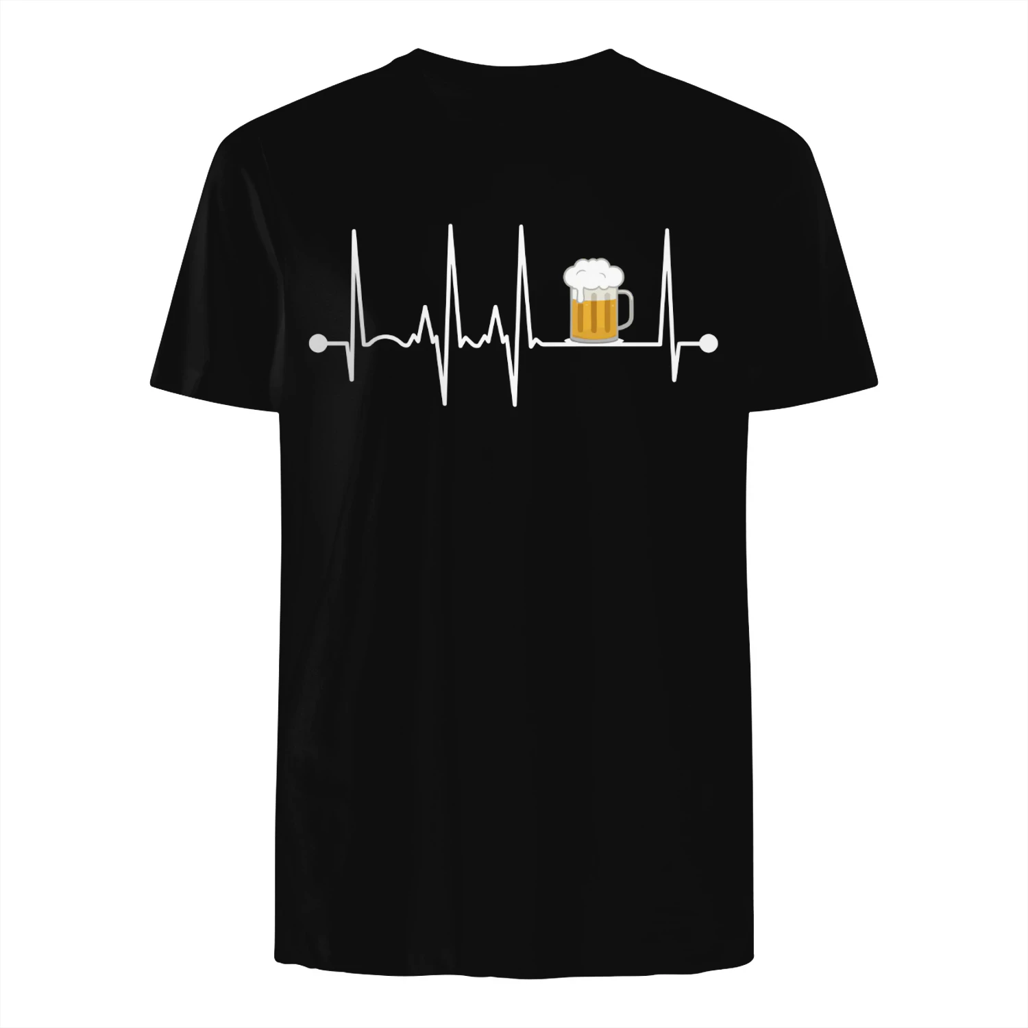 Bier Herzschlag Lustiges Biertrinker T-Shirt Für Männer und Frauen