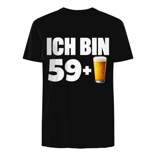 Ich Bin Alter Plus Bier T-Shirt – Personalisiertes Geburtstagsgeschenk Für Bierliebhaber