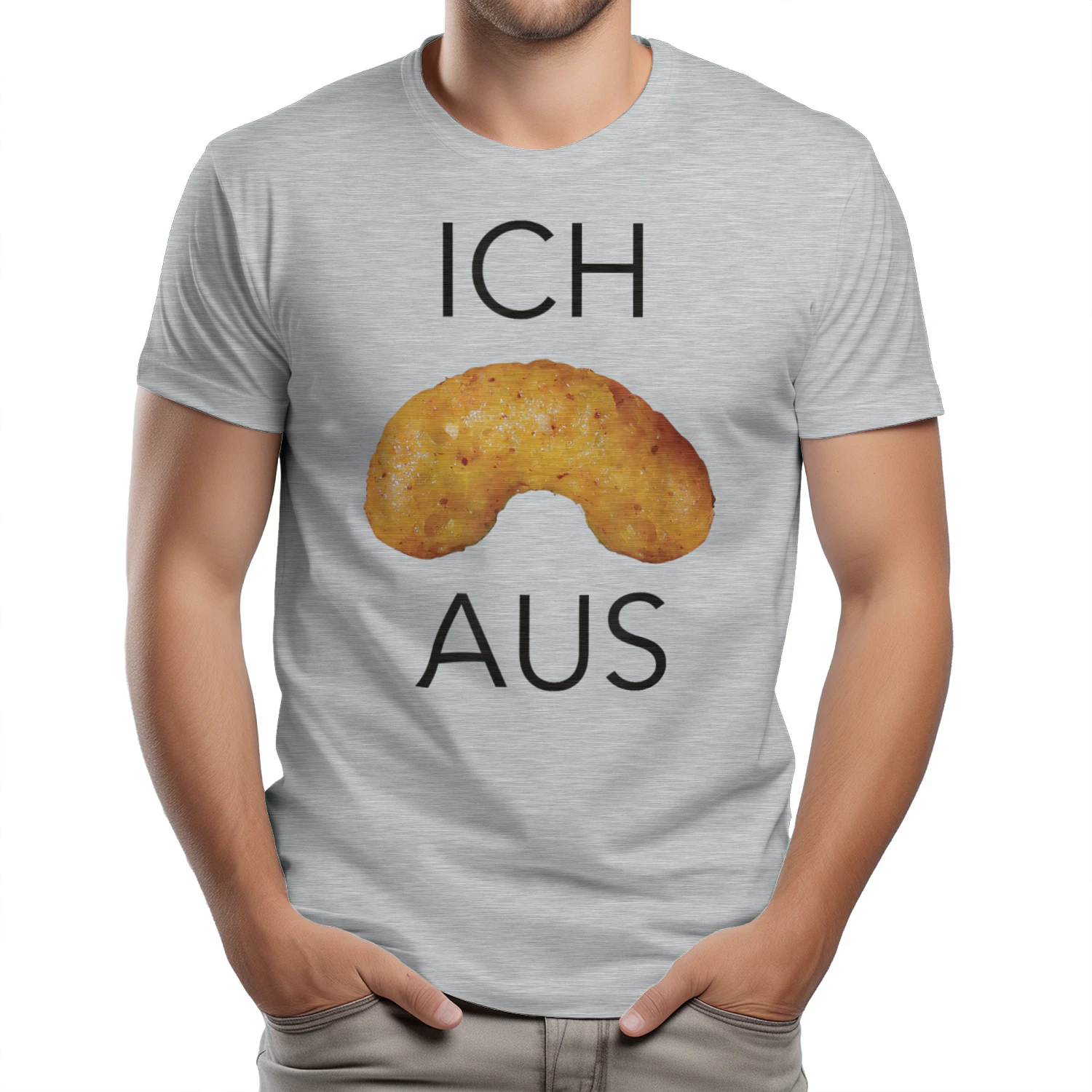 Lustige Erdnussflips Geschenke Ich flip aus Erdnussflip T-Shirt Grau Meliert Cartoon Unisex Erwachsener S Klassische Passform Kurzarm