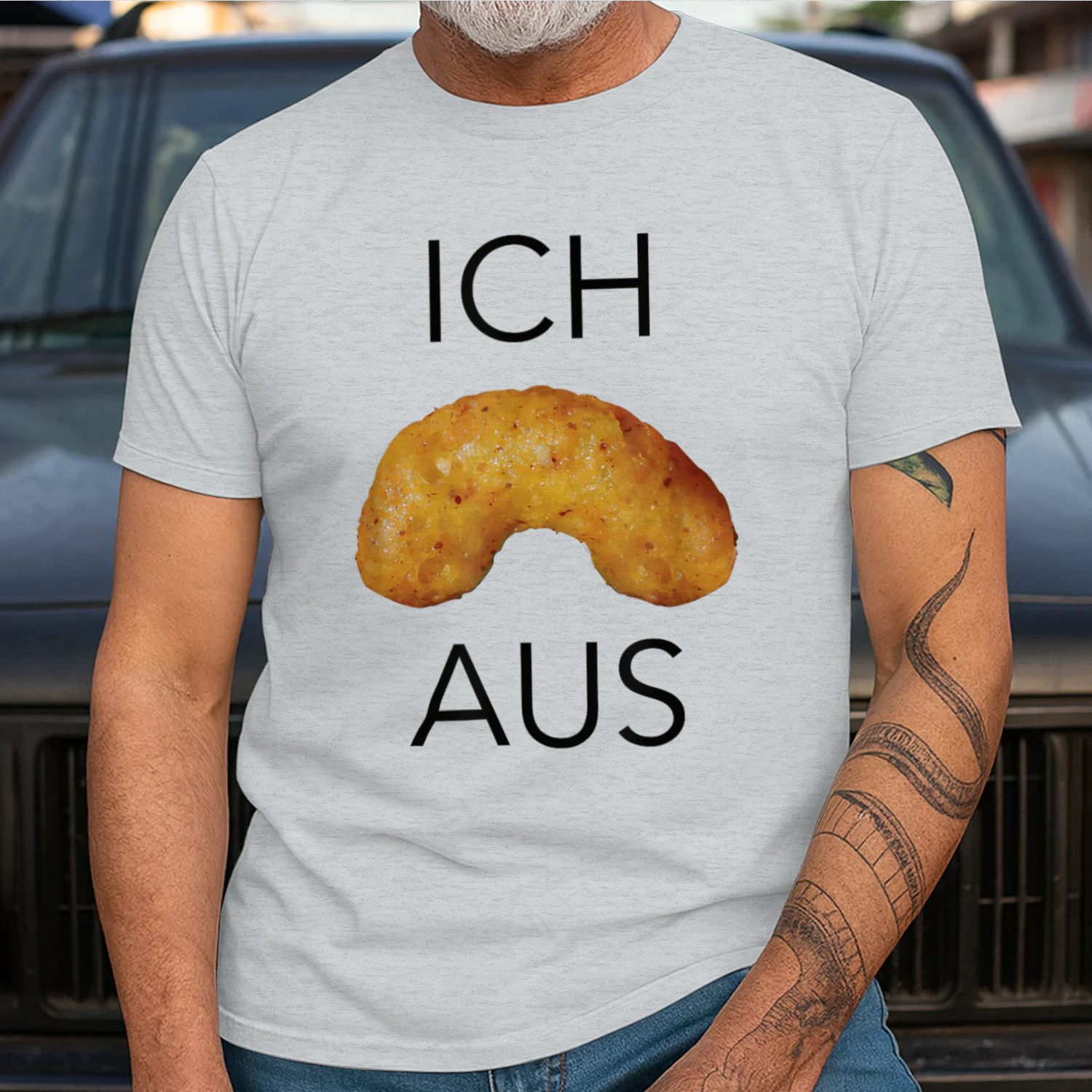 Lustige Erdnussflips Geschenke Ich flip aus Erdnussflip T-Shirt Grau Meliert Cartoon Unisex Erwachsener S Klassische Passform Kurzarm